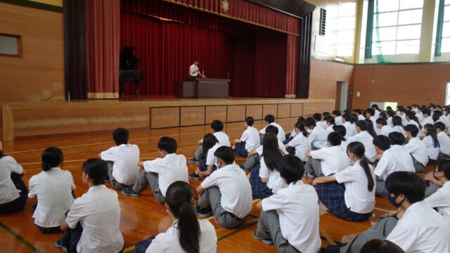 1学期終業式・受賞伝達式・全国大会の壮行会を行いました！