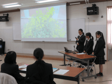 県総合学科教育研究会にて発表しました。